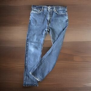 Levis 505 Mens Jeans 31x30 Blue Straight Leg Y2K Grunge Skater Denim